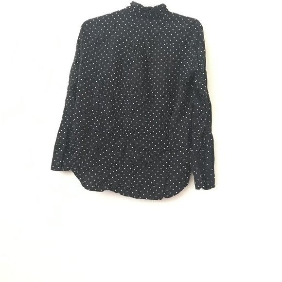 Uniqlo Black and White Polka Dot Blouse. - Picture 2 of 3